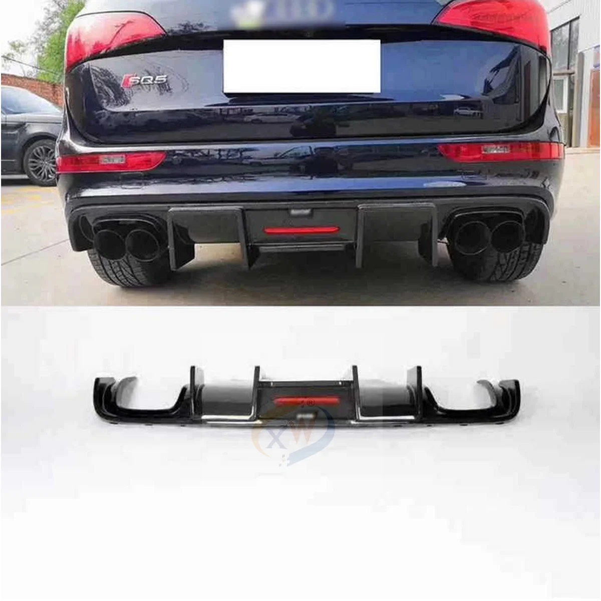 For Audi Q5 Sq5 Sportback Sport B9 Genuine Car Parts Carbon Fibre Rear Diffuser