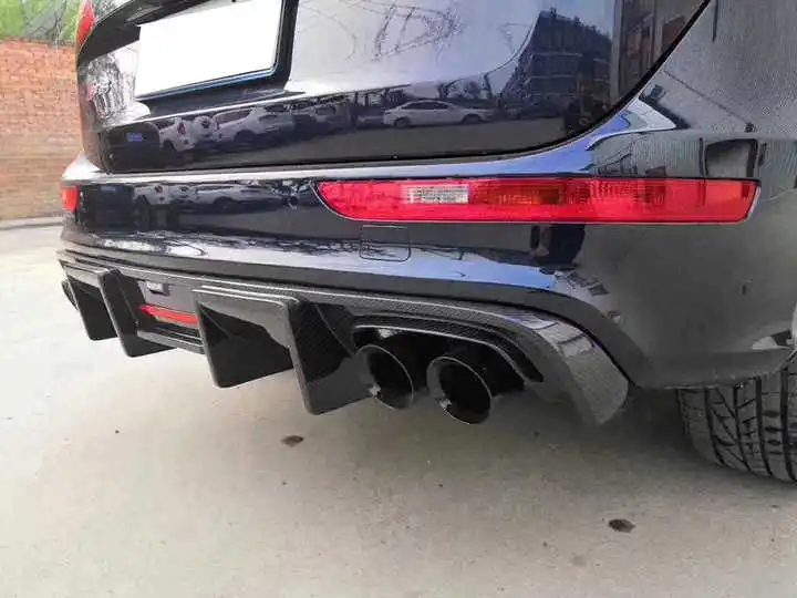 For Audi Q5 Sq5 Sportback Sport B9 Genuine Car Parts Carbon Fibre Rear Diffuser - Image 5