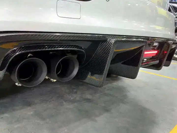 For Audi Q5 Sq5 Sportback Sport B9 Genuine Car Parts Carbon Fibre Rear Diffuser - Image 3