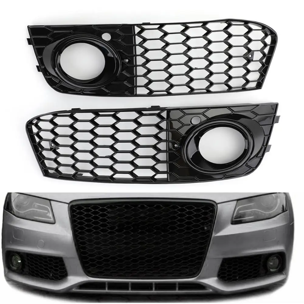 Audi A4B8 (2008-2012) Honeycomb Fog light Covers - Image 2